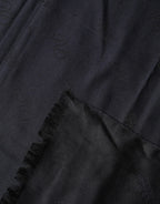 Dolce & Gabbana Black Lace Stole Silk NeckWrap Shawl Scarf - Eljoys Fashion 