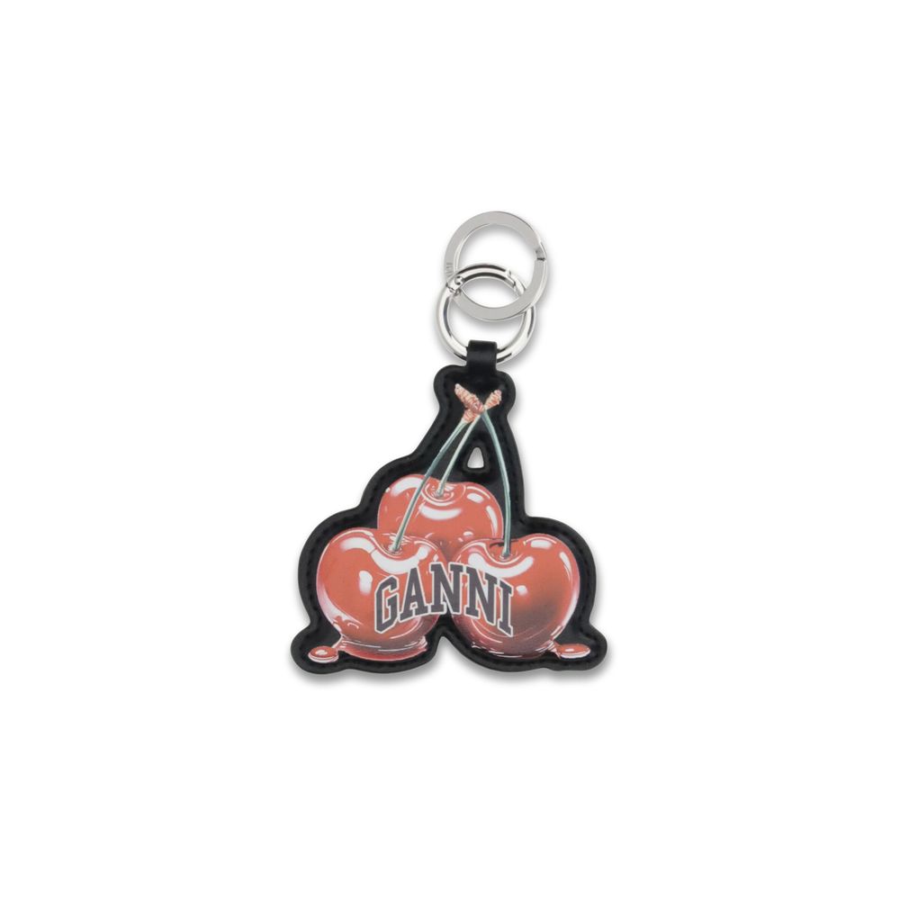 Ganni Multicolor Recycled Leather Keychain Ganni