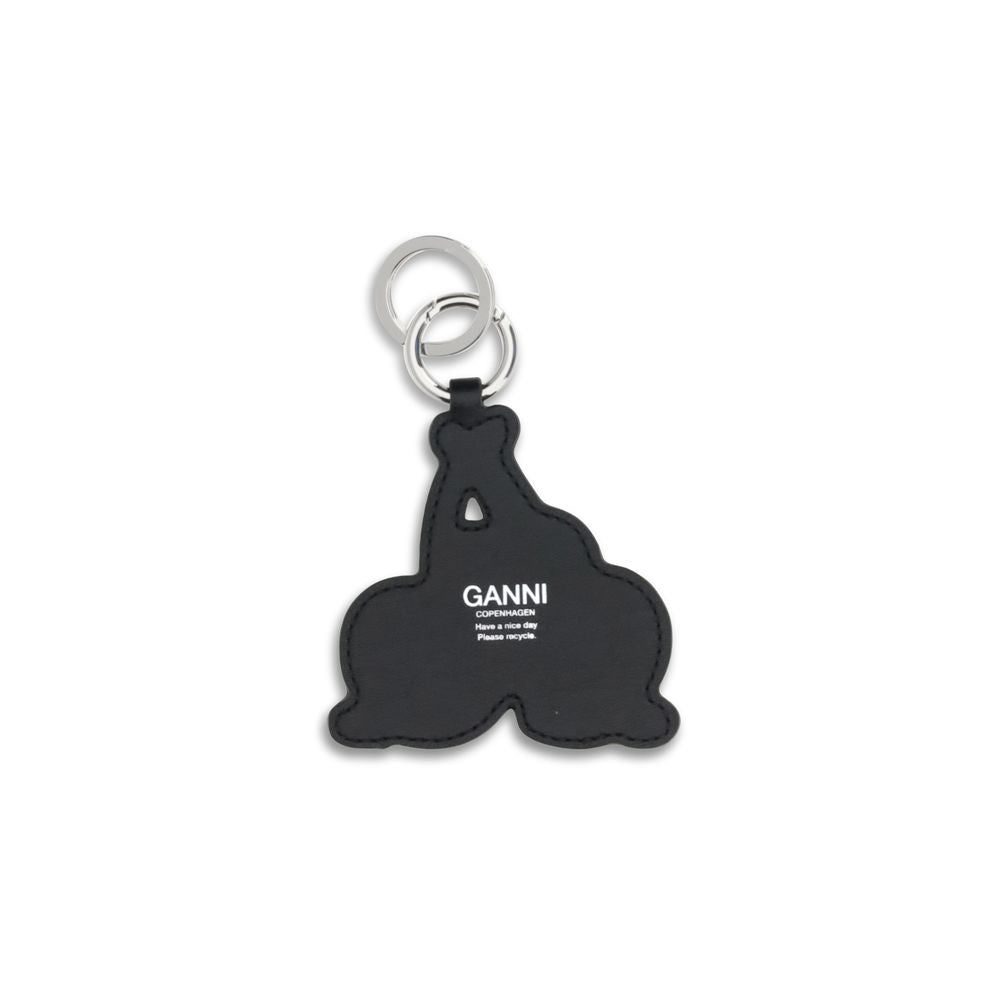 Ganni Multicolor Recycled Leather Keychain Ganni