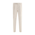 Brunello Cucinelli Cream Cotton Casual Pants Brunello Cucinelli