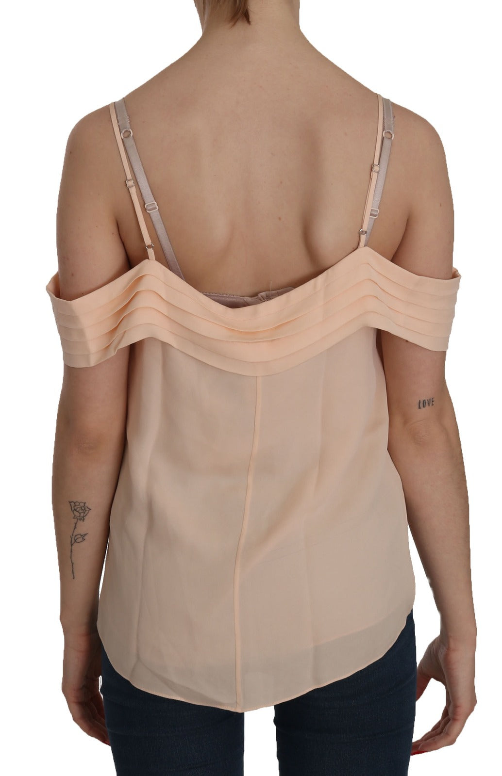 Alexander Wang Orange Off Shoulder Strap Square Neck Top Blouse Alexander Wang
