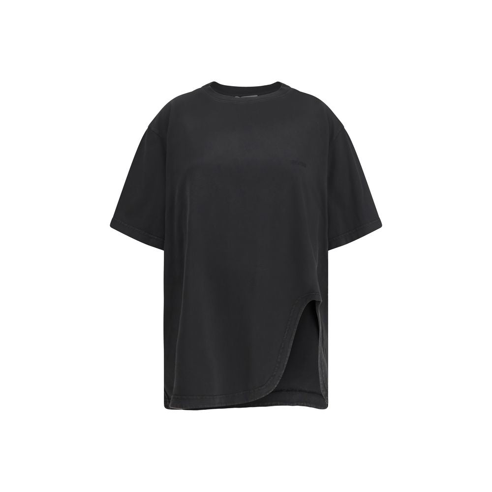 The Attico Black Cotton T-Shirt The Attico