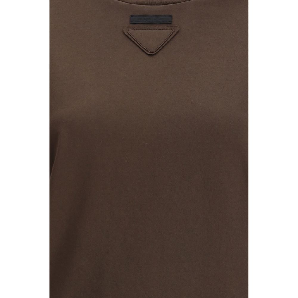Prada Brown Cotton T-Shirt