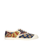 Valentino Garavani multicolor fabric low top sneakers with stylish design and white rubber soles.