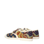 Valentino Garavani multicolor fabric low top sneakers with stylish design and casual laces on a white background.