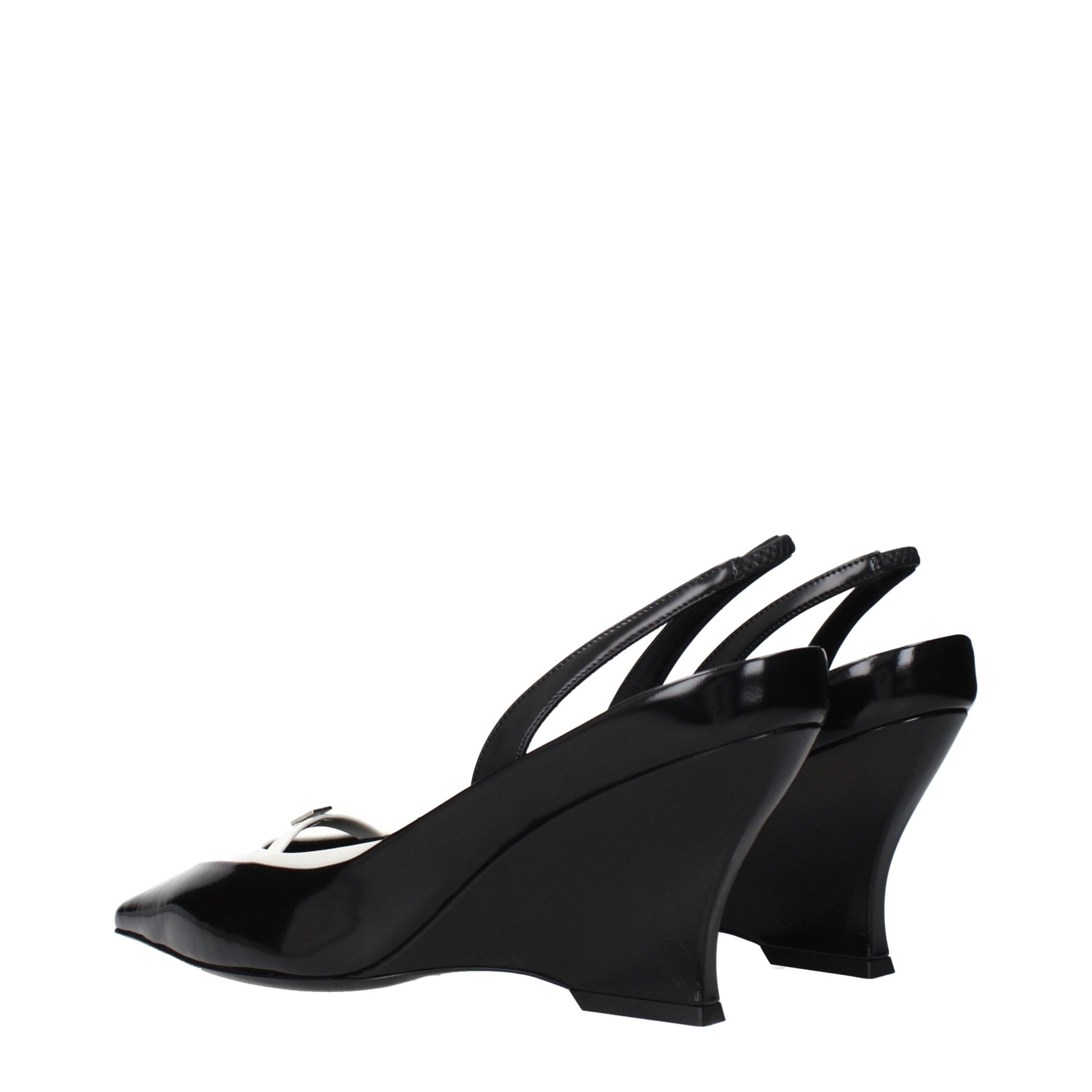 Givenchy Black Leather Wedge Sandals Givenchy