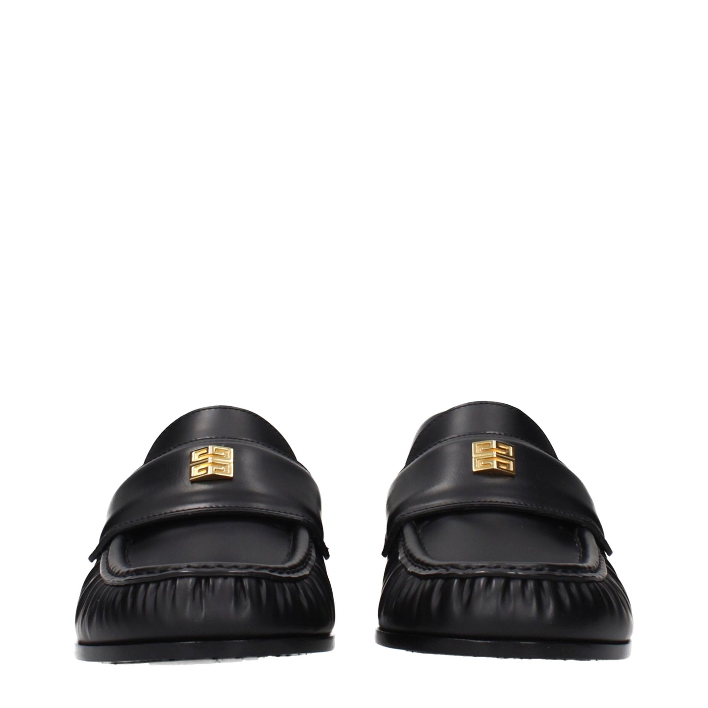 Givenchy Black Leather Slip-On Loafers Givenchy