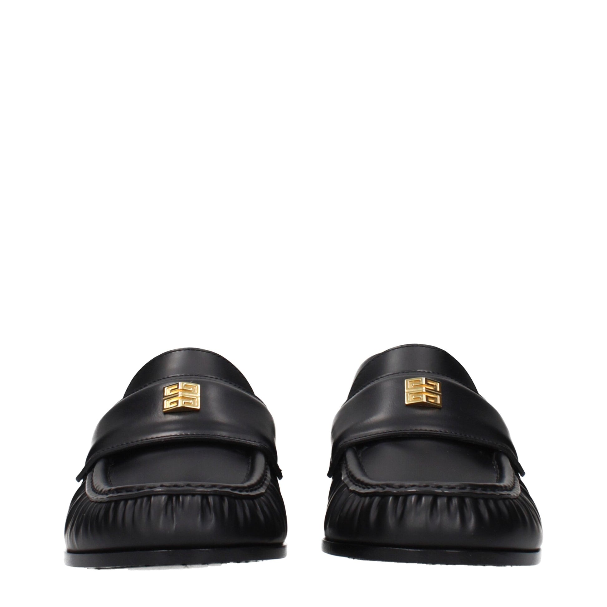 Givenchy Black Leather Slip-On Loafers Givenchy