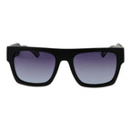 Polaroid black plastic sunglasses with tinted lenses, stylish eyewear for sun protection