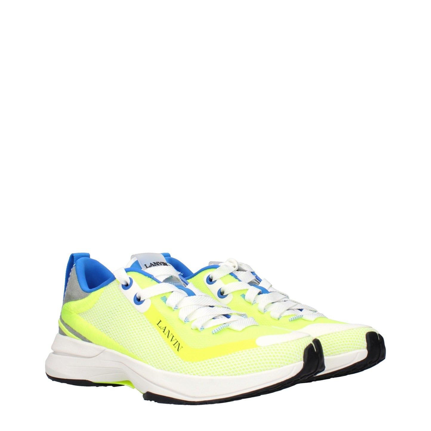 Lanvin Yellow Fabric Athletic Sneakers Lanvin