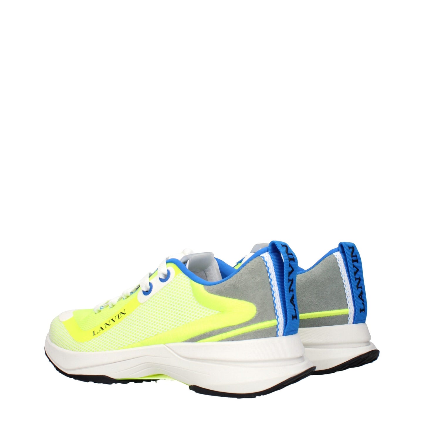 Lanvin Yellow Fabric Athletic Sneakers Lanvin
