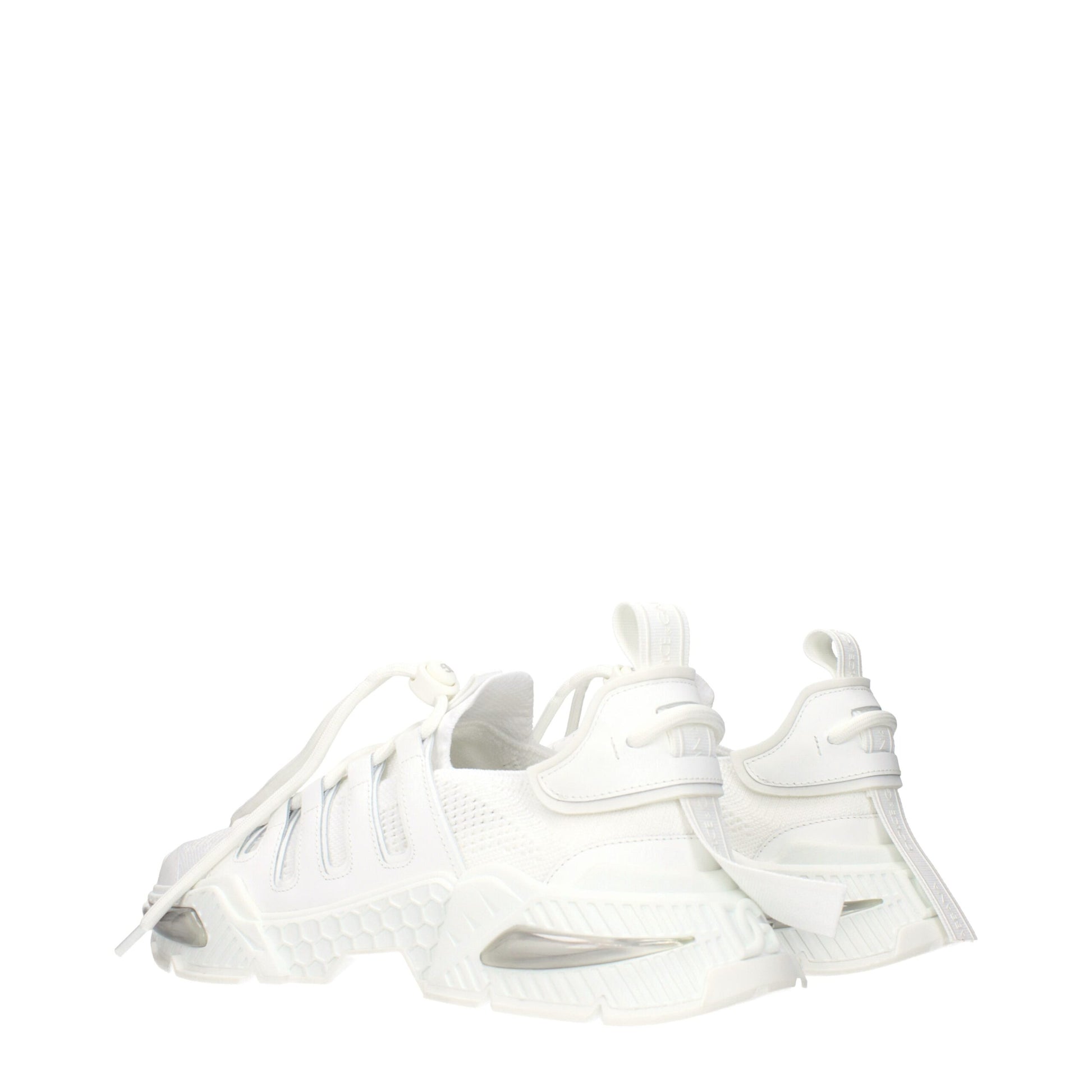 Dolce & Gabbana White Fabric Athletic Sneakers Dolce & Gabbana