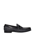 Dolce & Gabbana Black Fabric Slip-On Loafers Dolce & Gabbana
