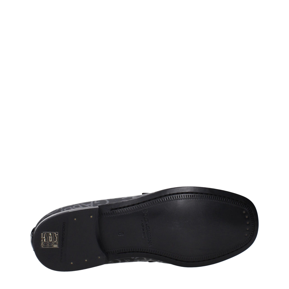 Dolce & Gabbana Black Fabric Slip-On Loafers Dolce & Gabbana