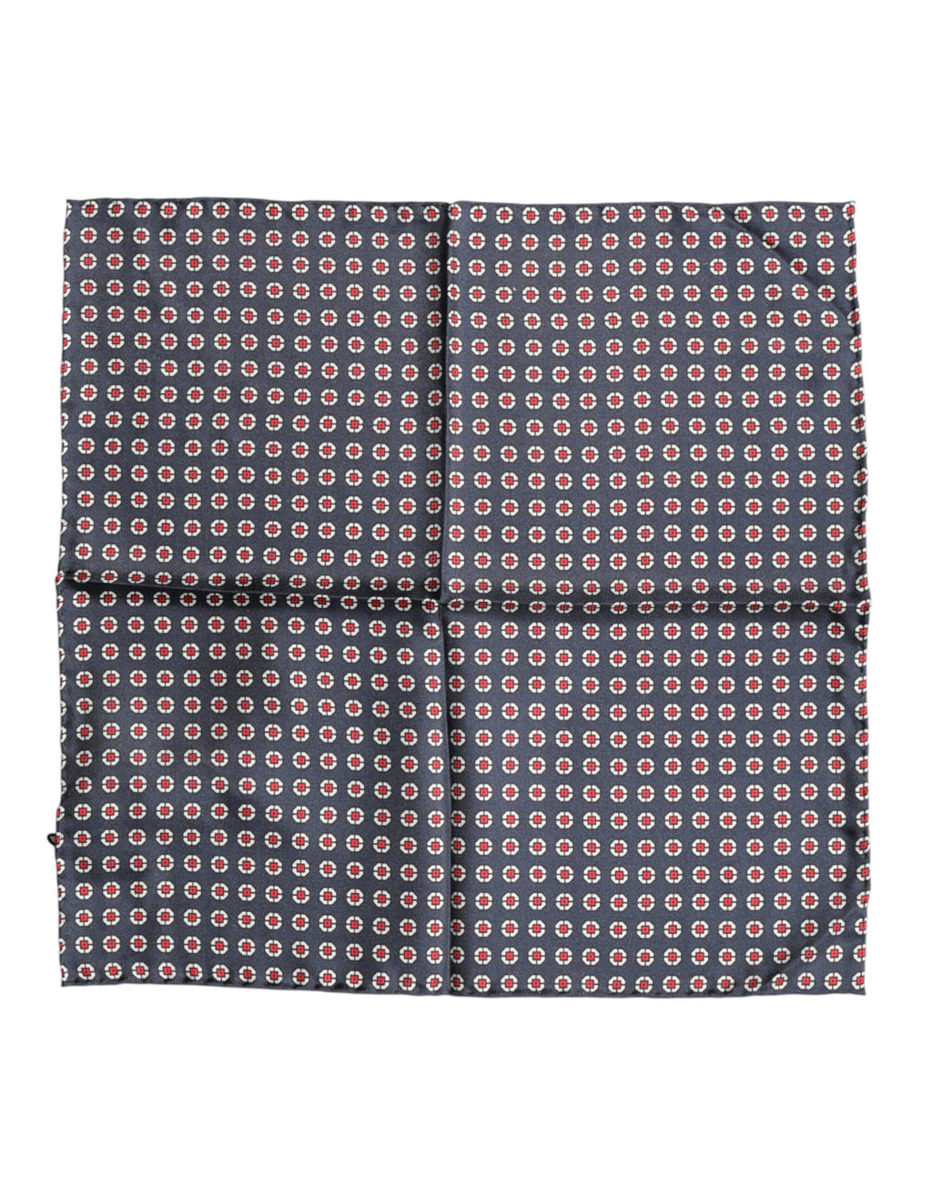 Dolce & Gabbana Blue Patterned Silk Square Handkerchief Scarf - Eljoys Fashion 