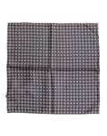 Dolce & Gabbana Blue Patterned Silk Square Handkerchief Scarf - Eljoys Fashion 