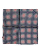 Dolce & Gabbana Blue Patterned Silk Square Handkerchief Scarf - Eljoys Fashion 