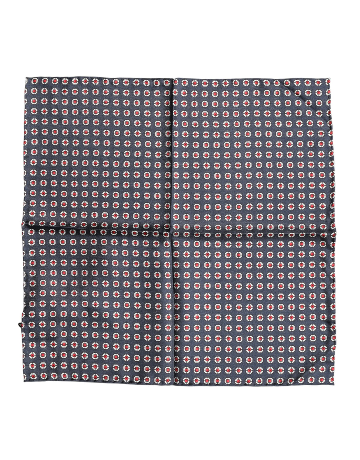 Dolce & Gabbana Blue Patterned Silk Square Handkerchief Scarf - Eljoys Fashion 