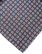 Dolce & Gabbana Blue Patterned Silk Square Handkerchief Scarf - Eljoys Fashion 