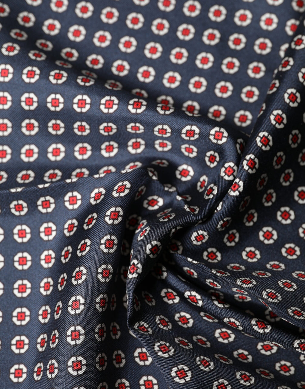 Dolce & Gabbana Blue Patterned Silk Square Handkerchief Scarf - Eljoys Fashion 