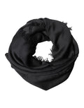 Dolce & Gabbana Black Lace Stole Neck Wrap Shawl Scarf - Eljoys Fashion 