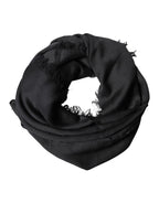 Dolce & Gabbana Black Lace Stole Neck Wrap Shawl Scarf - Eljoys Fashion 
