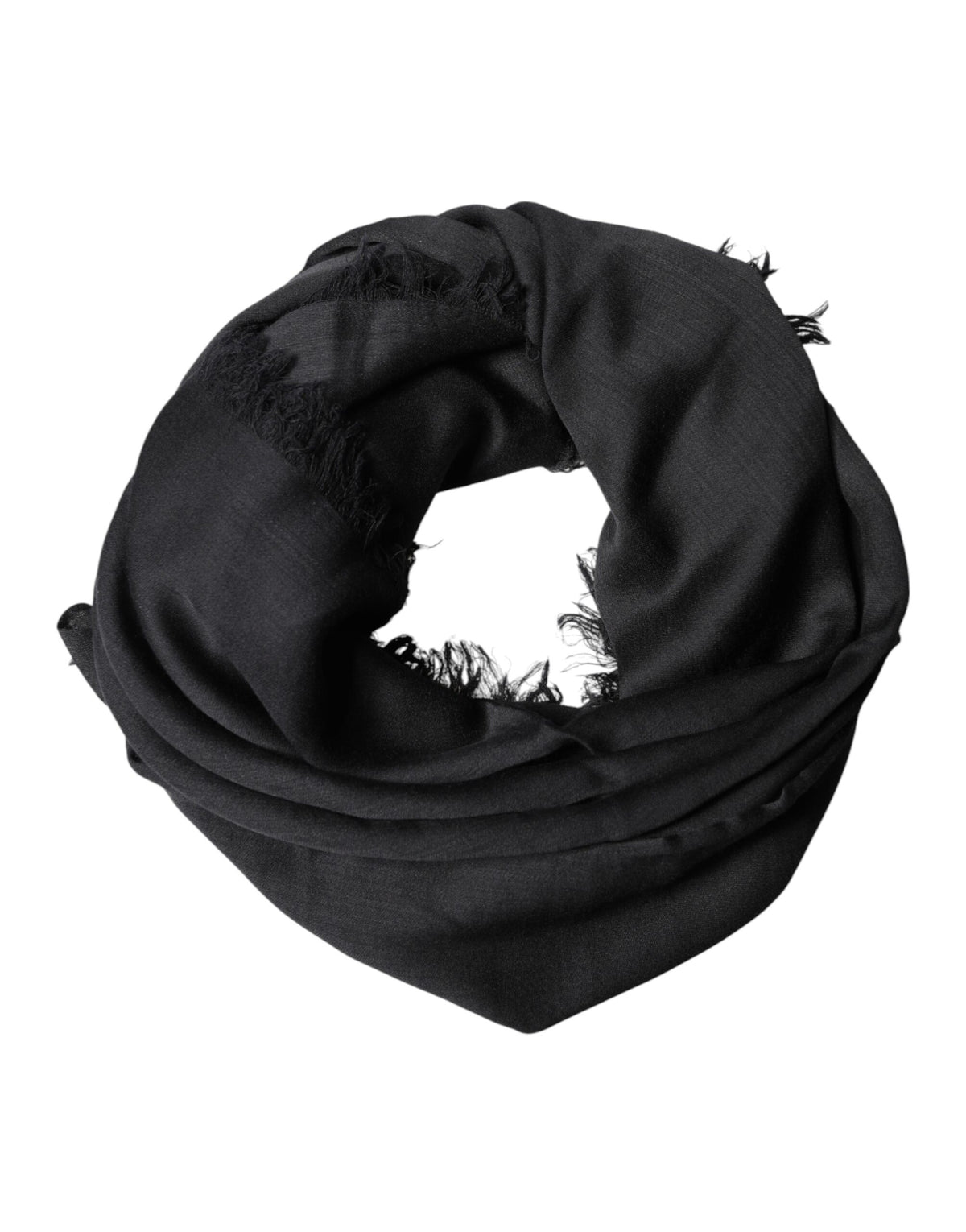 Dolce & Gabbana Black Lace Stole Neck Wrap Shawl Scarf - Eljoys Fashion 