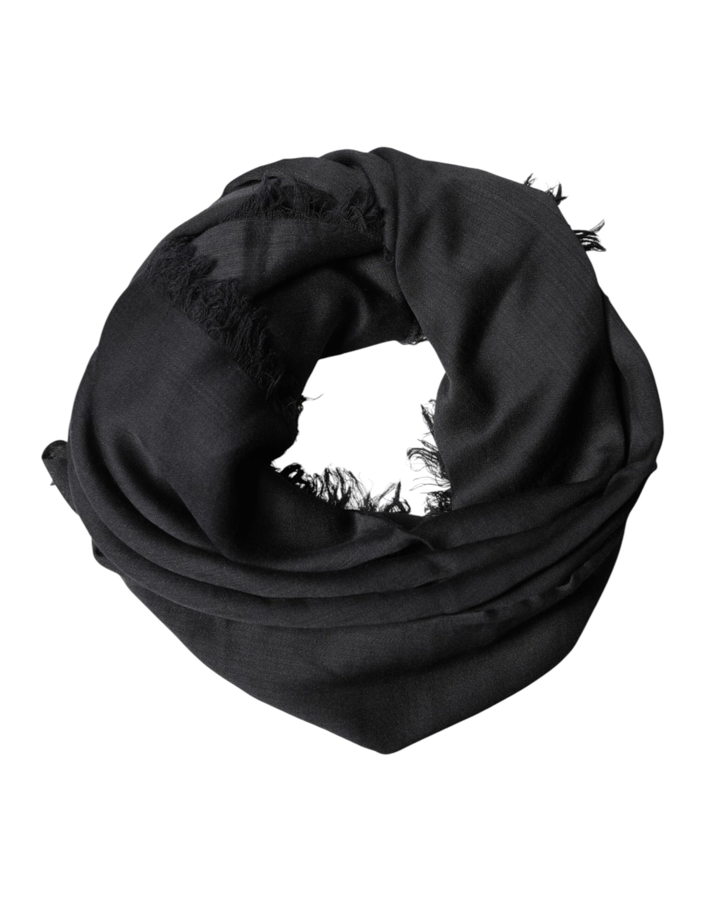 Dolce & Gabbana Black Lace Stole Neck Wrap Shawl Scarf Dolce & Gabbana