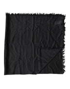 Dolce & Gabbana Black Lace Stole Neck Wrap Shawl Scarf - Eljoys Fashion 