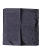 Dolce & Gabbana Blue Logo Silk Men Square Handkerchief Scarf - Eljoys Fashion 