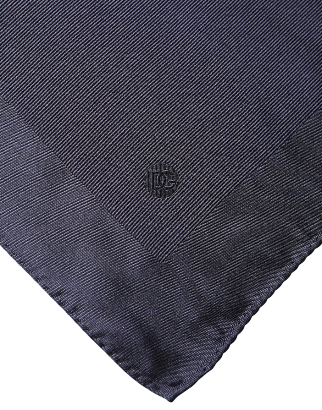 Dolce & Gabbana Blue Logo Silk Men Square Handkerchief Scarf - Eljoys Fashion 