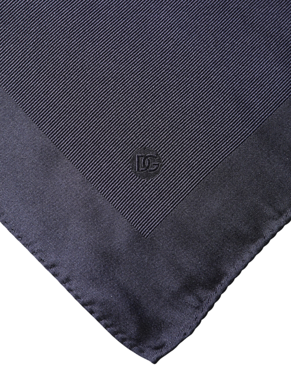 Dolce & Gabbana Blue Logo Silk Men Square Handkerchief Scarf - Eljoys Fashion 