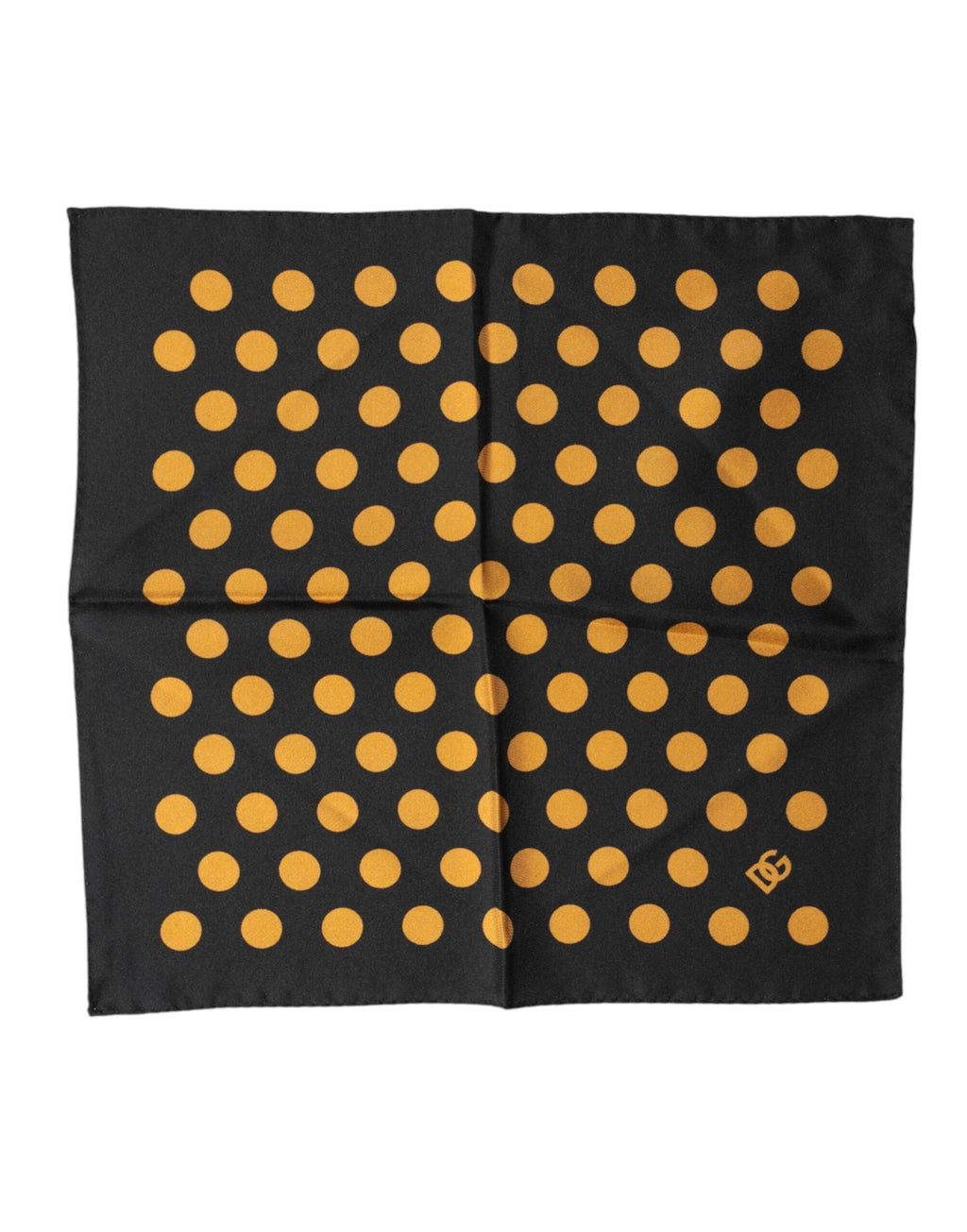 Dolce & Gabbana Black Polka Dot Square Handkerchief Scarf - Eljoys Fashion 
