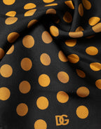 Dolce & Gabbana Black Polka Dot Square Handkerchief Scarf - Eljoys Fashion 