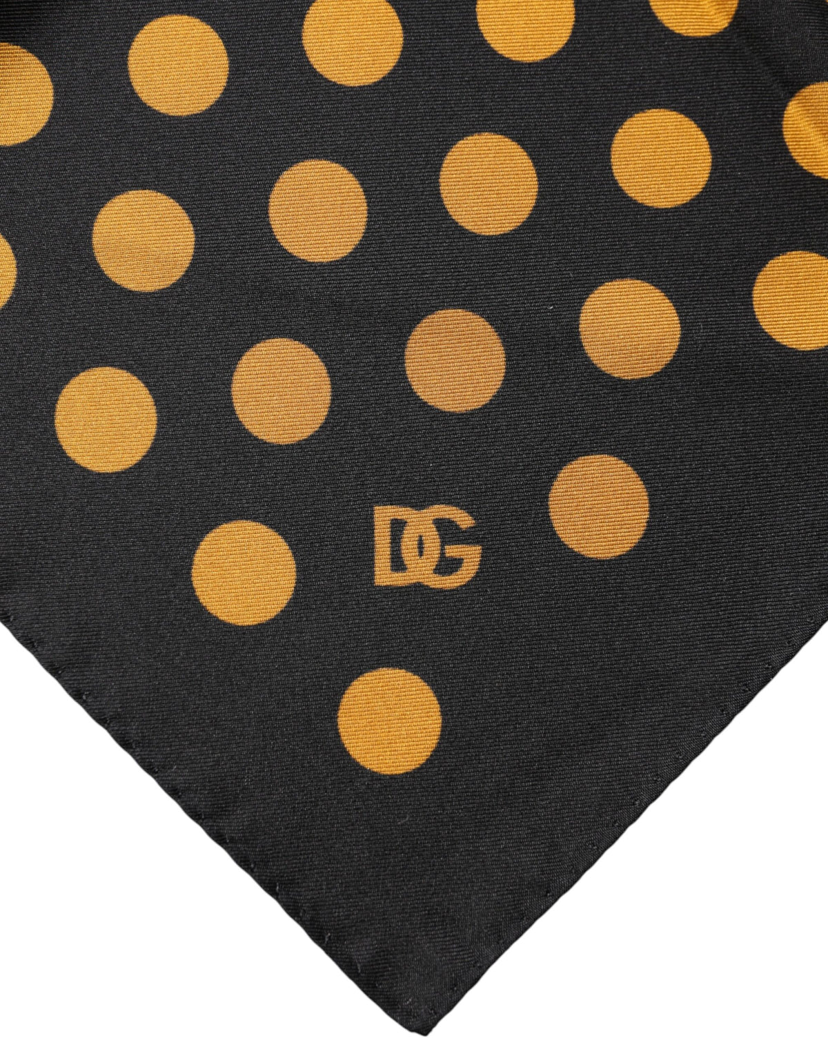 Dolce & Gabbana Black Polka Dot Square Handkerchief Scarf - Eljoys Fashion 