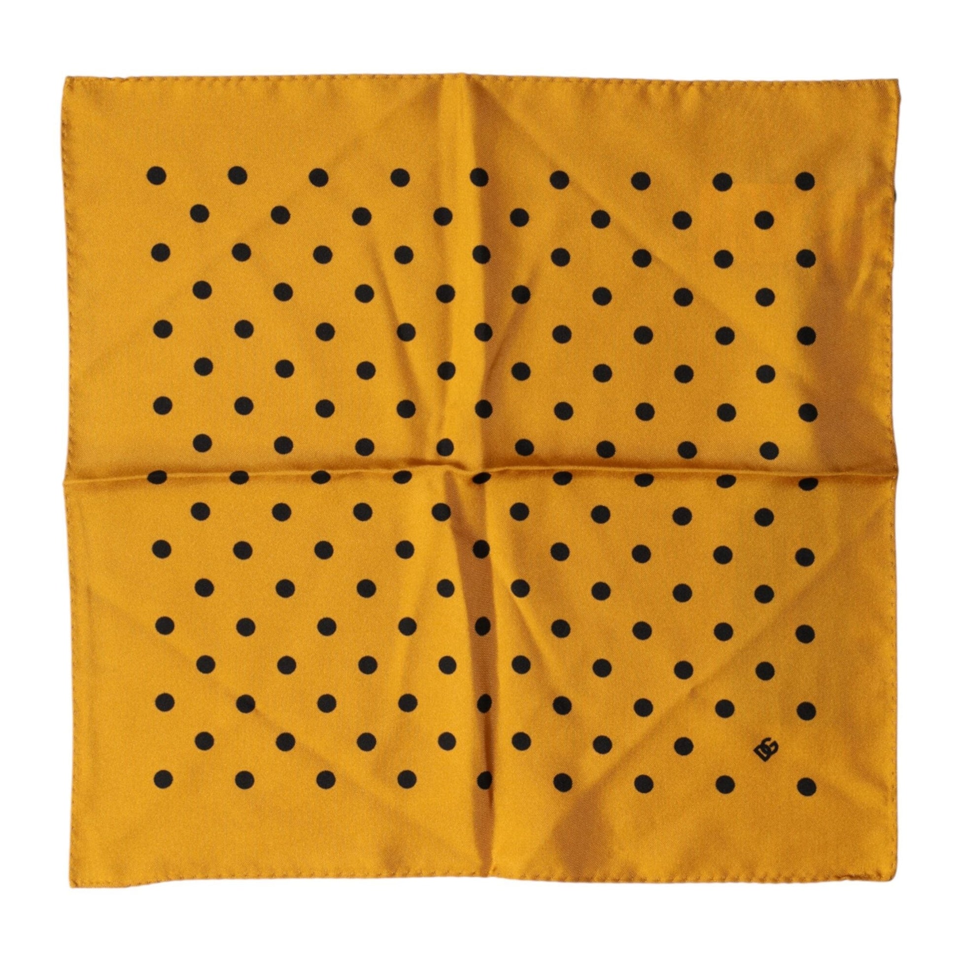 Dolce & Gabbana Orange Polka Dot Square Handkerchief Scarf Dolce & Gabbana