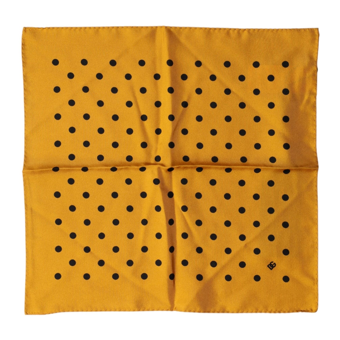 Dolce & Gabbana Orange Polka Dot Square Handkerchief Scarf Dolce & Gabbana