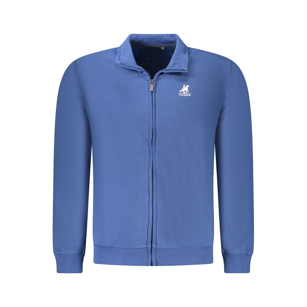 U.S. Grand Polo Blue Cotton Men Sweatshirt U.S. Grand Polo
