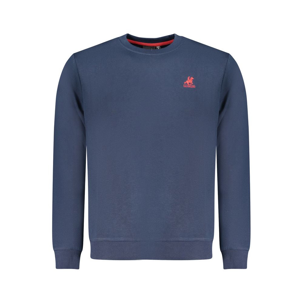 U.S. Grand Polo Blue Cotton Men Sweatshirt U.S. Grand Polo