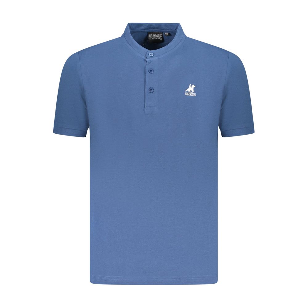 U.S. Grand Polo Blue Cotton Polo Shirt U.S. Grand Polo