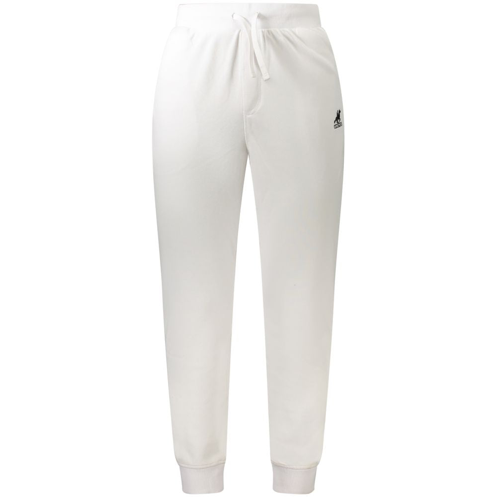 U.S. Grand Polo White Cotton Men's Track Pant U.S. Grand Polo