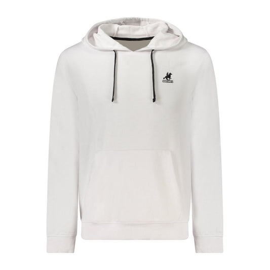U.S. Grand Polo White Cotton Men's Hoodie U.S. Grand Polo