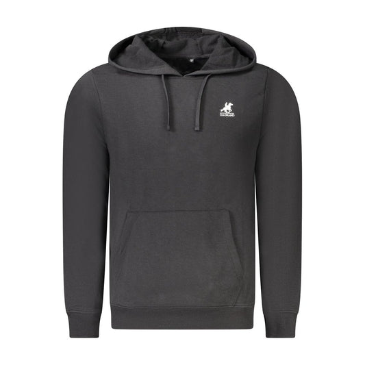U.S. Grand Polo Black Cotton Men's Hoodie U.S. Grand Polo