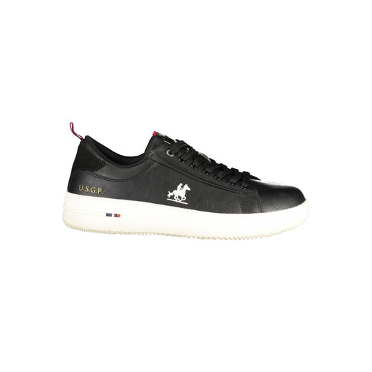 U.S. Grand Polo Black Polyester Men Sneaker U.S. Grand Polo