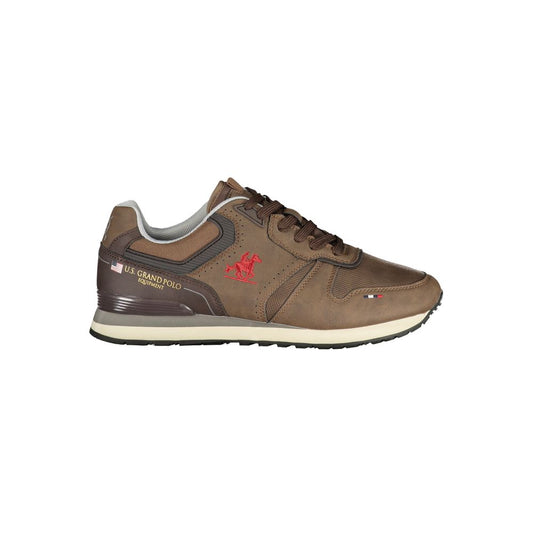U.S. Grand Polo Brown Polyester Sneaker U.S. Grand Polo