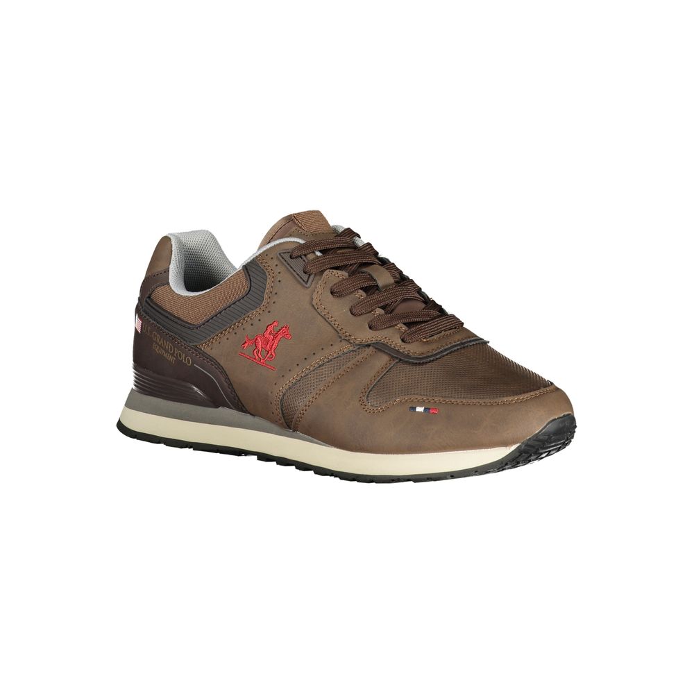 U.S. Grand Polo Brown Polyester Sneaker U.S. Grand Polo