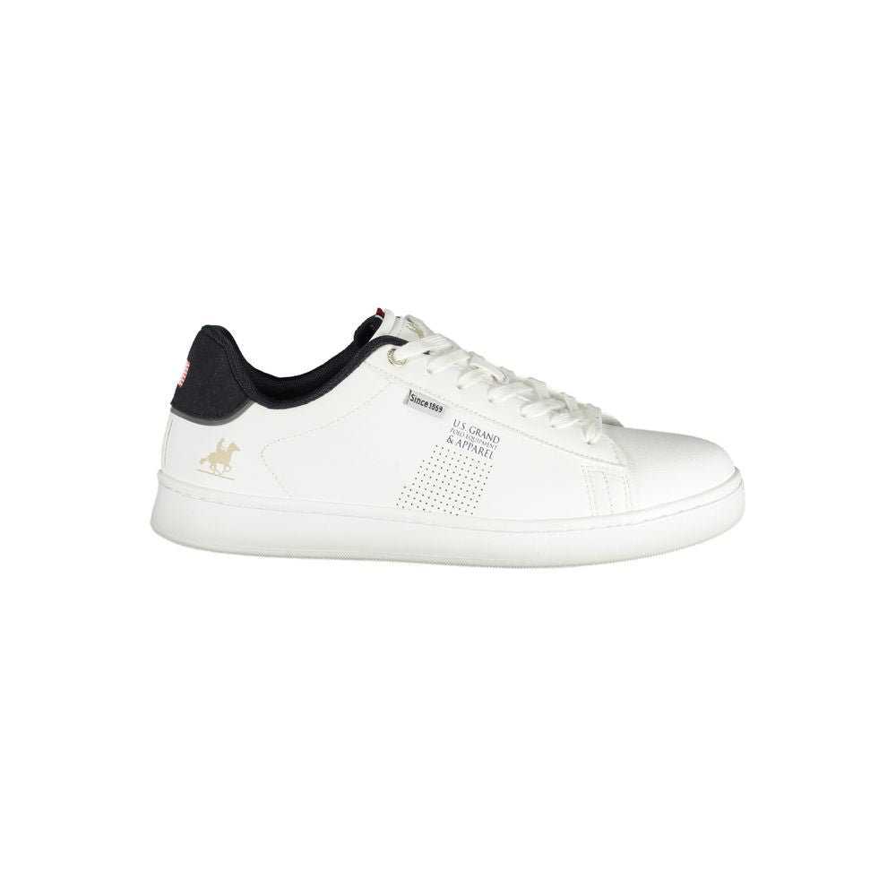 U.S. Grand Polo White Polyurethane Men Sneaker U.S. Grand Polo