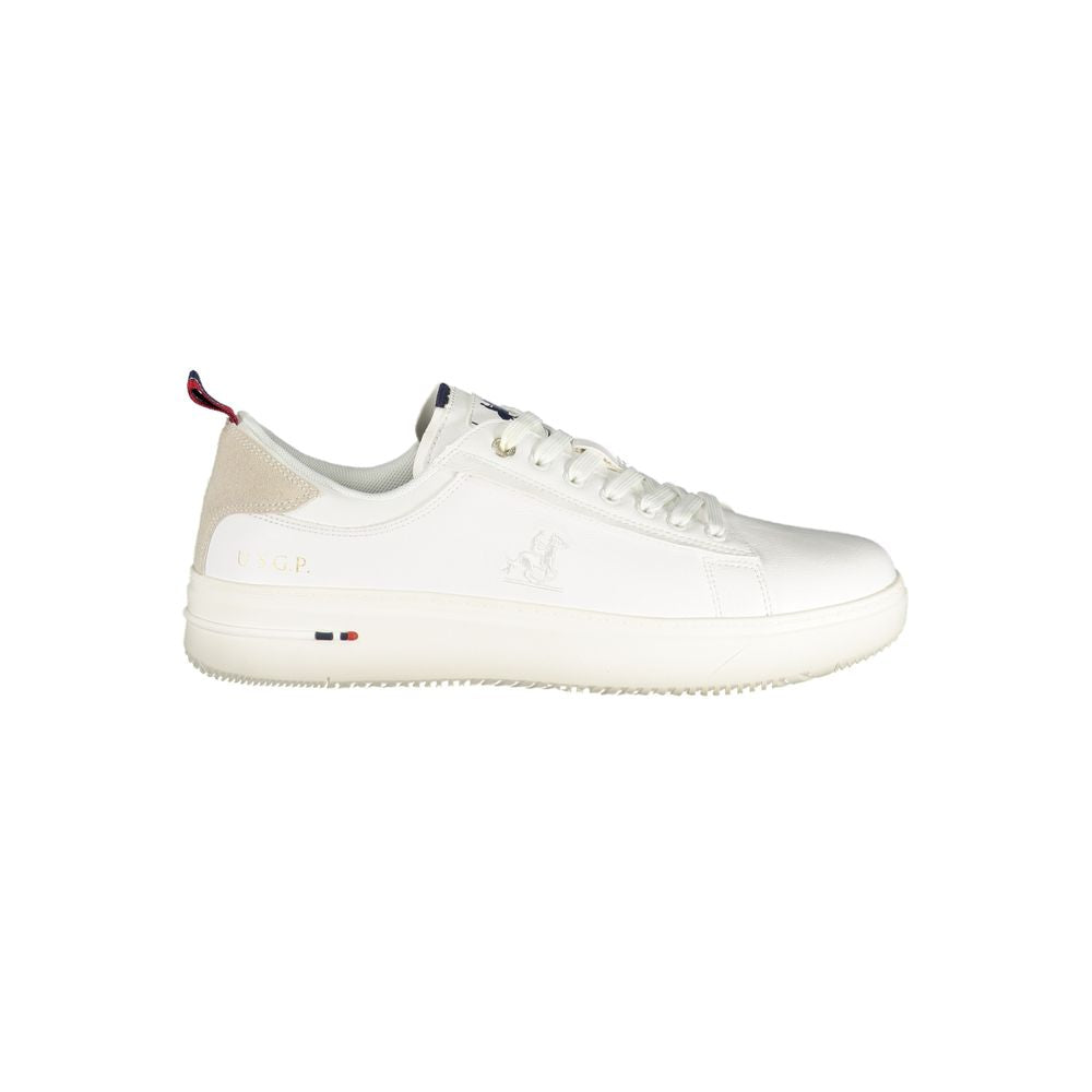 U.S. Grand Polo White Polyurethane Men Sneaker U.S. Grand Polo