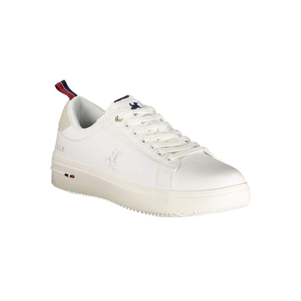 U.S. Grand Polo White Polyurethane Men Sneaker U.S. Grand Polo