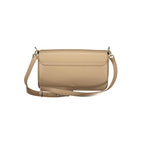 Furla beige leather women's bag with sleek design, top handles, and subtle stitching for elegant everyday use.